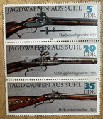 od117 - East German postage stamps block - shot guns made in Suhl