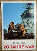 wpc007 - c1976 20th anniversary of the NVA postcard - Navy Volksmarine