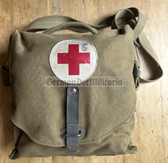 gw135 - c1960s East German Medic carry bag stuffed with bandage packs - 2.1kg weight!!