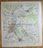 map020 - original East German NVA Army tactical map - c1987 City of Magdeburg