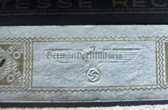 ad048 - original German WW2 packet of cigarette paper - still sealed with embossed swastika eagle - brand is Altesse Record