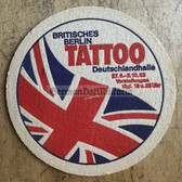 ad055 - 2 - Britisches Berlin Tattoo 1983 - British Forces in Berlin parade - Schultheiss beer coaster