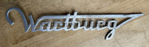 ad062 - original IFA Wartburg signage car badge - c1950s/60s type in Aluminium