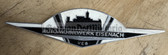 ad058 - original IFA Wartburg signage car badge - c1960s bonnet hood emblem