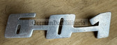 ad066 - original IFA Trabant P601 signage badge - metallic from c1960s