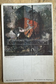 kmpc003 - c1918 German WW1 postcard - battleship under construction