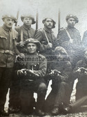 wpc010 - Romanian Mountain troops WW1 era unit photo with Steyr Mannlicher rifles