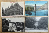 wpc012 - 4x German WW1 Feldpost postcards - France & Belgium