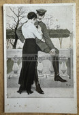 wpc026 - German WW1 postcard- soldier on leave