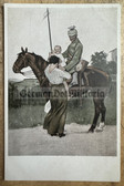 wpc030 - German WW1 postcard- soldier on leave