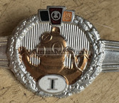 qs035 - 1st type - 1960 to 1963 only - Qualifizierungsspange qualification clasp Kampftaucher - Combat Divers - early 1990s restrike