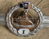 qs036 - 1st type - 1960 to 1963 only - Qualifizierungsspange qualification clasp Volksmarine Nautical - early 1990s restrike