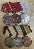 is065 - 6 place parade medal bar for uniforms - NVA & MfS Stasi Staatssicherheit