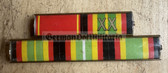 is071 - 5 place paper medal ribbon bar - NVA or Stasi - senior NCO rank or senior Officer rank