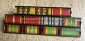 is072 - 15 place paper medal ribbon bar - KVP & NVA - senior NCO rank or senior Officer - with interesting modifications