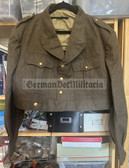 ad101 - c1940s/50s French Army battle dress jacket model mle 46 - Ike type - short cropped - size 1-9