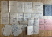 ad110 - original Wehrmacht Wehrpass - large number of additional documents mostly from 1944/45 - Georg Schneider from Saarbrücken