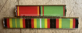 is077 - 5 place paper medal ribbon bar - Grenztruppen Border Guards - senior NCO rank or mid/senior Officer rank