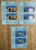 od170 - set of three East German postage stamps block - Interkosmos space programme - Sigmund Jähn