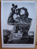 kmpc034 - Kriegsmarine U-Boot submarine navigator with Sextant postcard