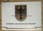 od193 - 2 - c1990 postage stamp presentation folder to celebrate the re-union of East & West Germany