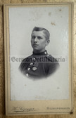 ad149 - c1897 German Soldier portrait photo with Kaiser Wilhelm Centenary medal - carte de visite