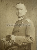 ad159 - German WW1 officer studio portrait photo with sword