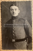 ad161 - German WW1 soldier studio portrait photo with bayonet