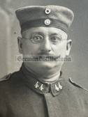 ad183 - German WW1 soldier portrait photo with unit number of collars