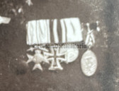 ad187 - c1920s wedding photo with WW1 medal bar