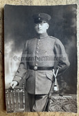 ad193 -German WW1 soldier studio portrait photo with sword