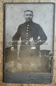ad198 - c1895 German soldier studio portrait photo - carte de visite