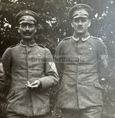 ad205 - German WW1 soldiers NCO's photo with medal ribbons