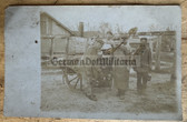 ad210 - German WW1 soldiers with field kitchen Gulaschkanone