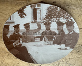 ad216 - German WW1 high ranking officers playing Skat cards photo