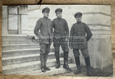 ad223 - German WW1 soldier NCO's photo with medal ribbon