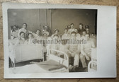 ad229 - German WW1 soldiers in hospital with nurses photo