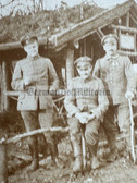 ad233 - group of German WW1 soldiers & officer photo