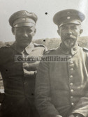 ad239 - German WW1 soldiers with medal ribbon and wound badge photo