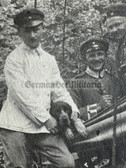ad241 - German WW1 soldiers with dog photo