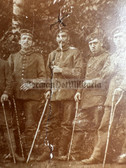 ad243 - German WW1 soldiers with walking sticks photo