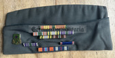 ad245 - US Army overseas hat - 709th Military Police Battalion - occupied Germany MP unit - with many medal ribbon bars