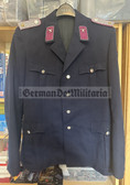 wo125 - East German FFw Freiwillige Feuerwehr fire service officer Uniform Jacket - Unterbrandmeister - size sg52-1