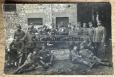ad251 - German WW1 soldiers group photo - Christmas 1914 Western Front with Christmas Tree