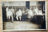 ad253 - German WW1 soldiers group photo - military hospital with nurses