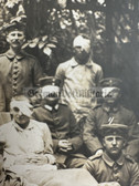 ad258 - German WW1 photo - military hospital - eye bandages - gas victims