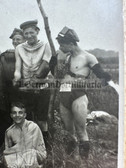 ad266 - German WW1 soldier photo - costume party