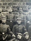 ad277 - German WW1 soldiers photo - early war army recruits with NCO