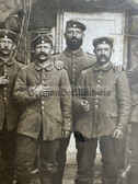 ad280 - German WW1 soldiers photo - field dug out barracks - Feldpost