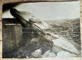 ad289 - German WW1 soldier photo - early war - destroyed bunker